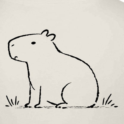 Calm Capybara Kids' T-shirt - Wild Lines gallery image 2