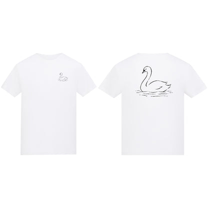 Gliding Swan Kids' T-shirt - Wild Lines Arctic White colour variant image