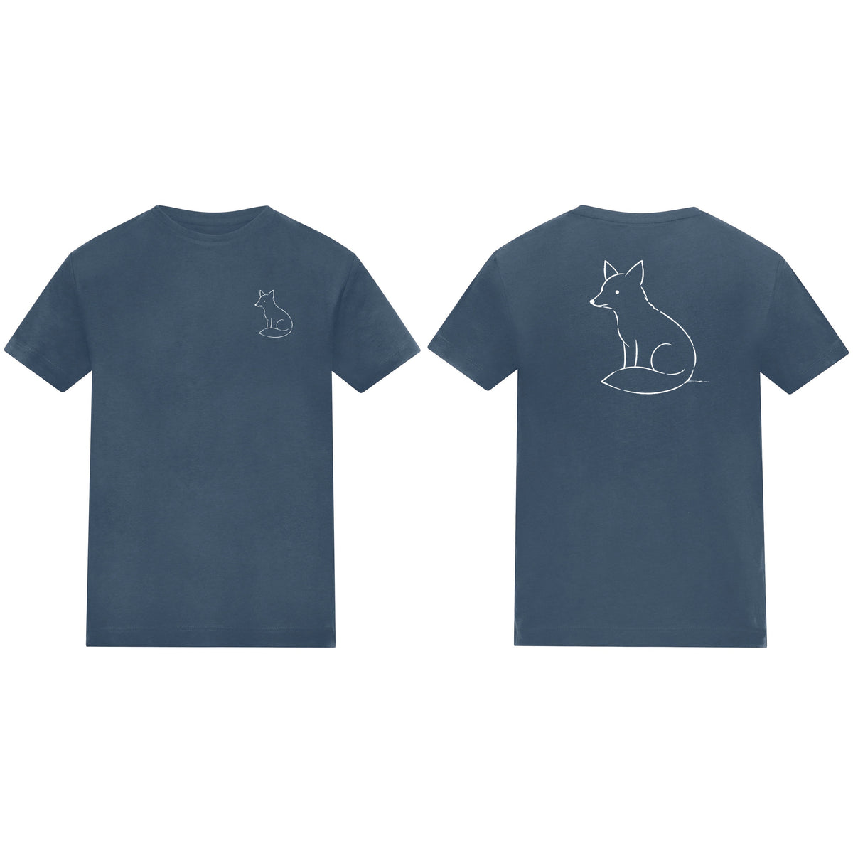 Poised Fox Kids' T-shirt - Wild Lines Airforce Blue colour variant image