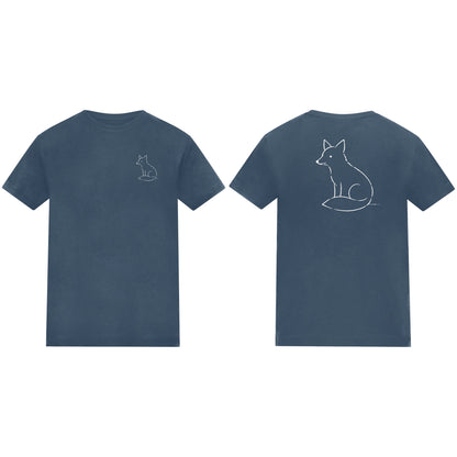 Poised Fox Kids' T-shirt - Wild Lines Airforce Blue colour variant image