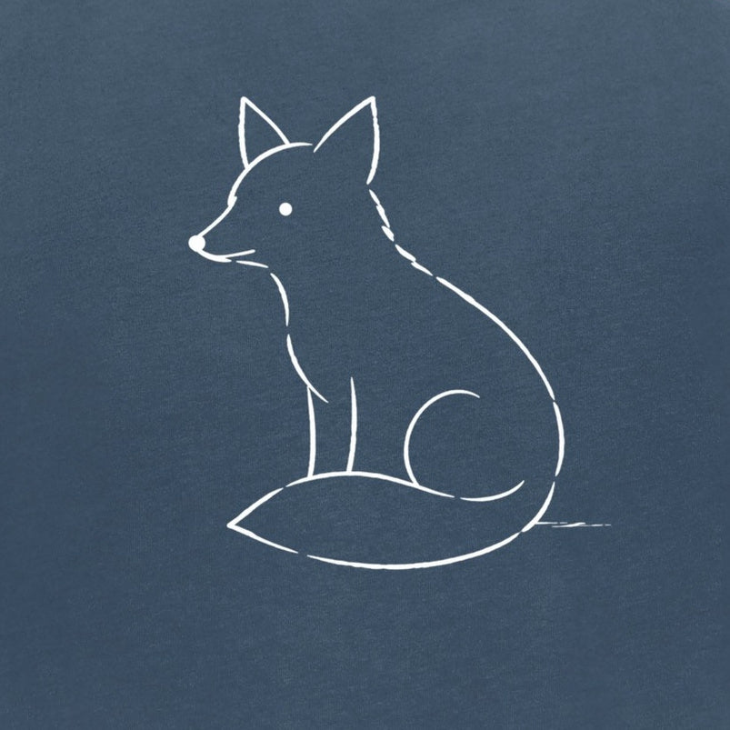 Poised Fox Kids' T-shirt - Wild Lines gallery image 2
