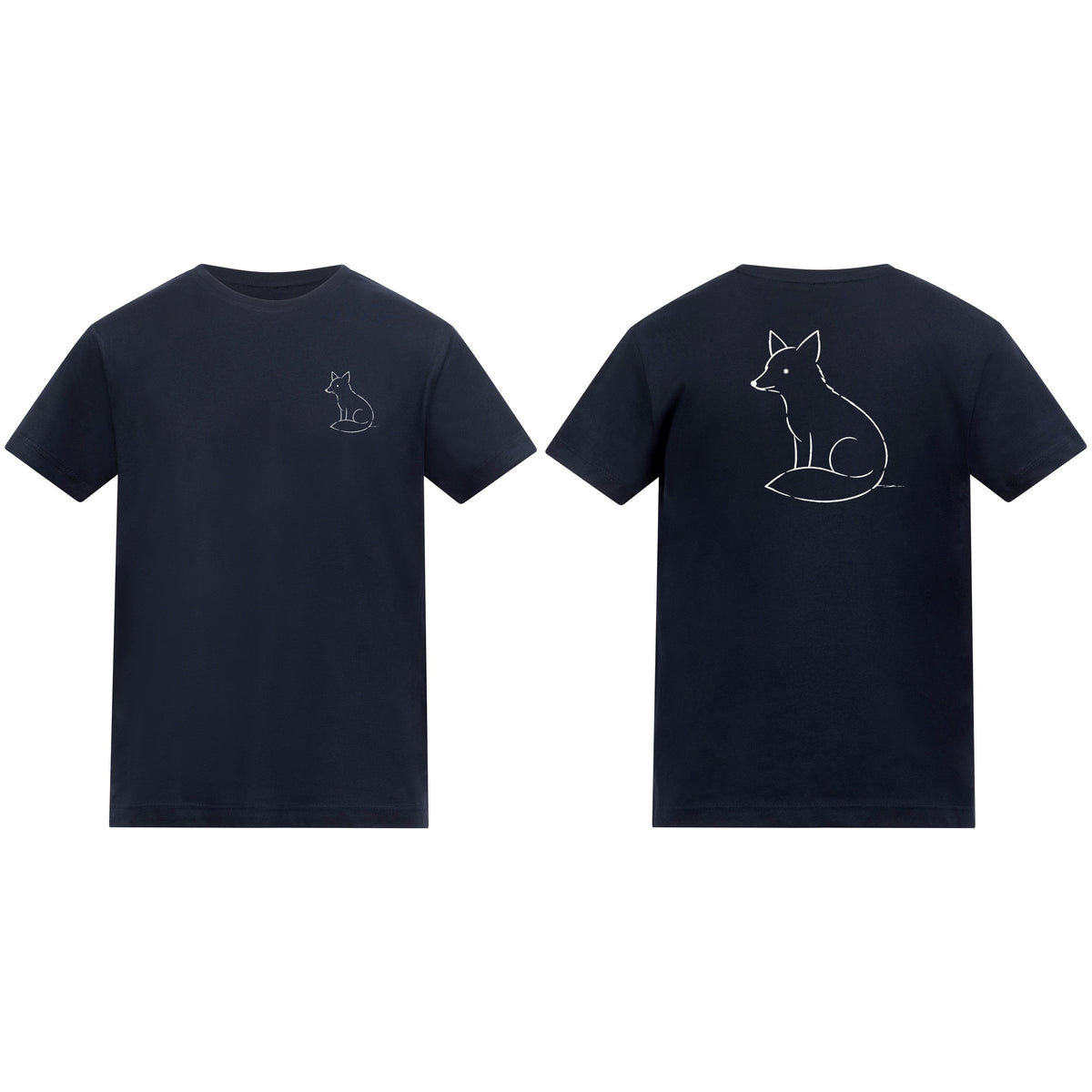 Poised Fox Kids' T-shirt - Wild Lines French Navy colour variant image