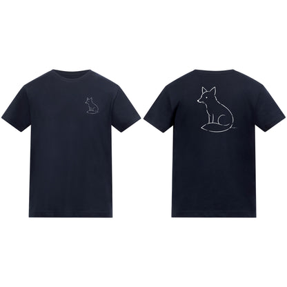 Poised Fox Kids' T-shirt - Wild Lines French Navy colour variant image