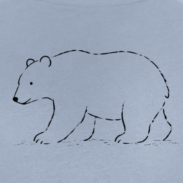 Roaming Polar Bear Kids' T-shirt - Wild Lines gallery image 2