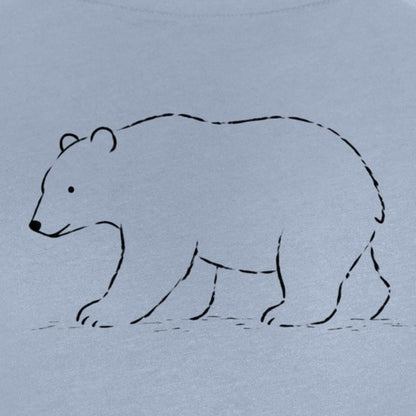 Roaming Polar Bear Kids' T-shirt - Wild Lines gallery image 2