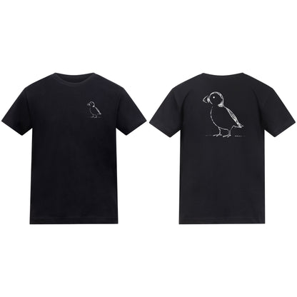 Proud Puffin Kids' T-shirt - Wild Lines Deep Black colour variant image