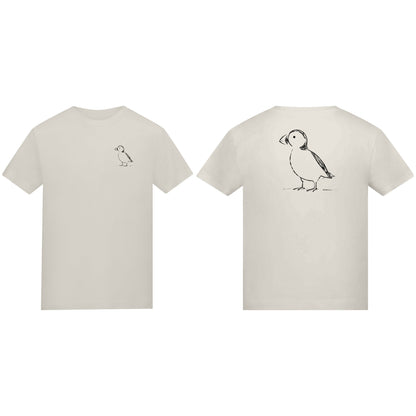 Proud Puffin Kids' T-shirt - Wild Lines Natural Stone colour variant image