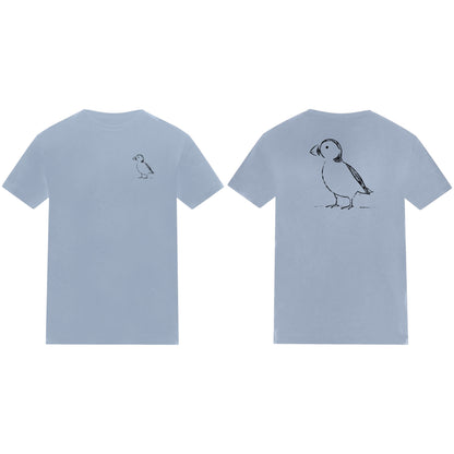 Proud Puffin Kids' T-shirt - Wild Lines Sky Blue colour variant image