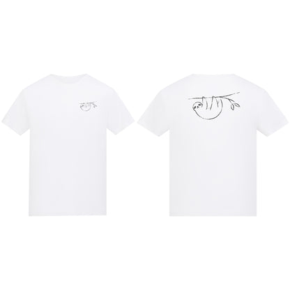 Hanging Sloth Kids' T-shirt - Wild Lines Arctic White colour variant image