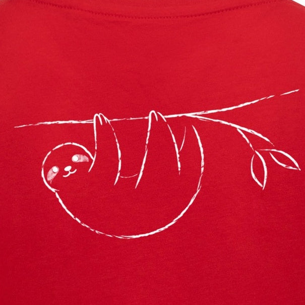 Hanging Sloth Kids' T-shirt - Wild Lines gallery image 2