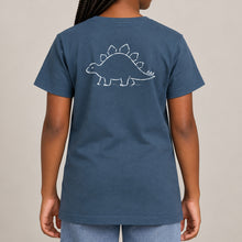 Stepping Stegosaurus Kids' T-shirt - Wild Lines lead image