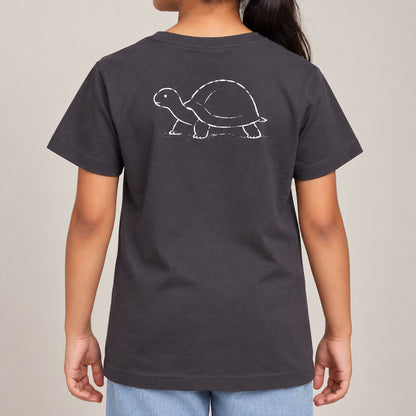Steady Tortoise Kids' T-shirt - Wild Lines lead image