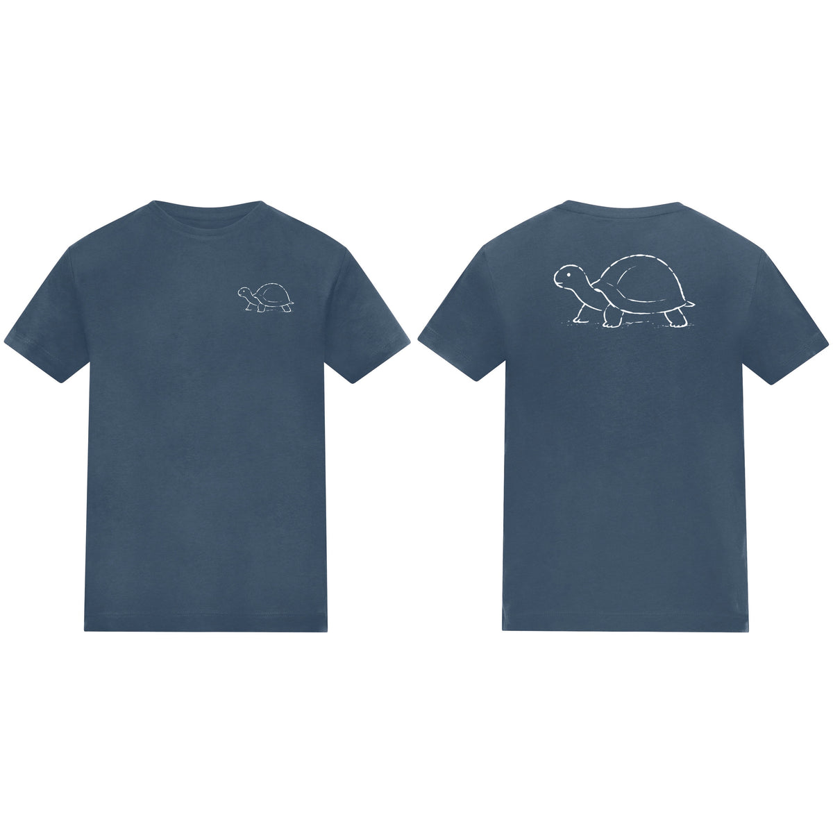Steady Tortoise Kids' T-shirt - Wild Lines Airforce Blue colour variant image