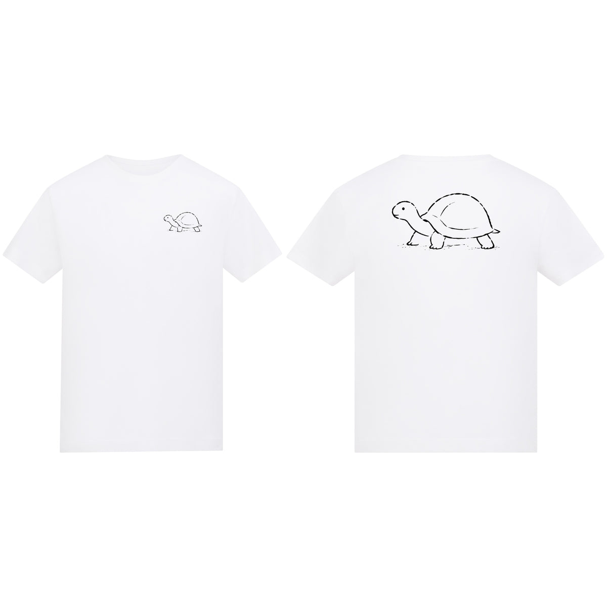 Steady Tortoise Kids' T-shirt - Wild Lines Arctic White colour variant image