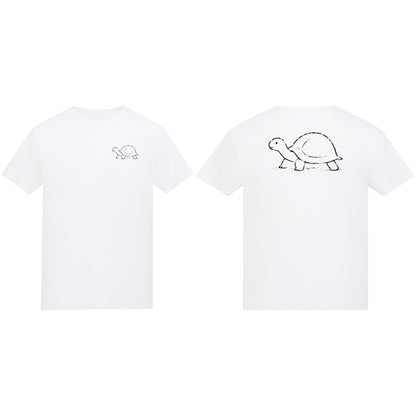 Steady Tortoise Kids' T-shirt - Wild Lines Arctic White colour variant image
