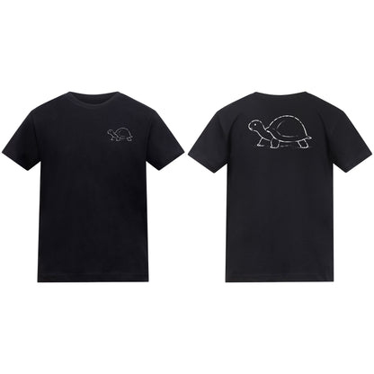 Steady Tortoise Kids' T-shirt - Wild Lines Deep Black colour variant image