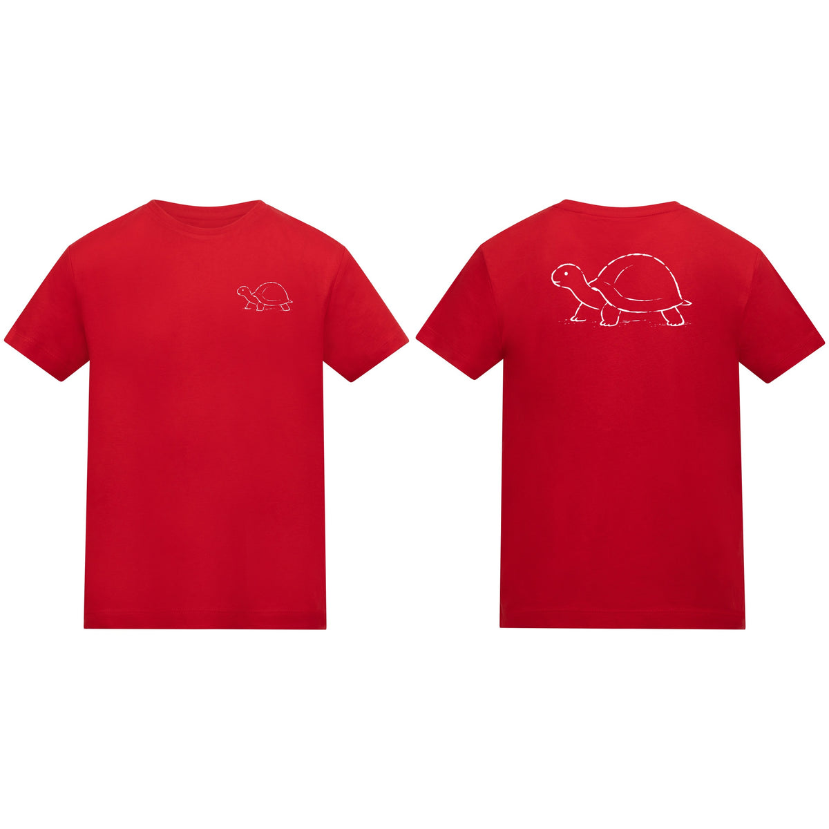 Steady Tortoise Kids' T-shirt - Wild Lines Fire Red colour variant image