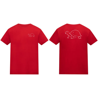 Steady Tortoise Kids' T-shirt - Wild Lines Fire Red colour variant image