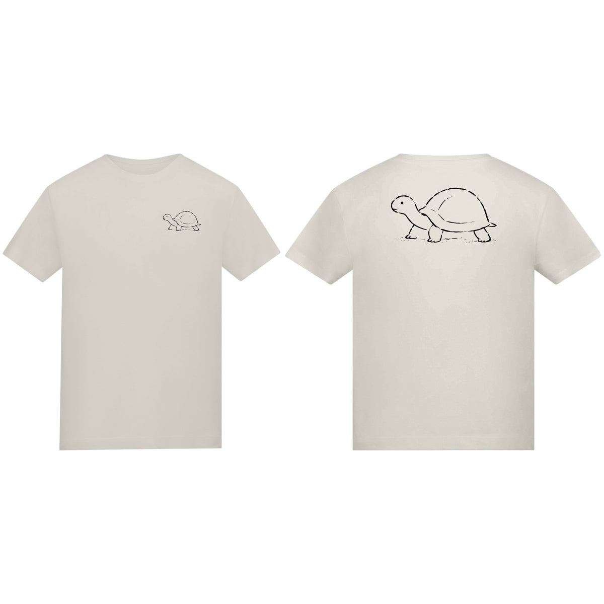 Steady Tortoise Kids' T-shirt - Wild Lines Natural Stone colour variant image