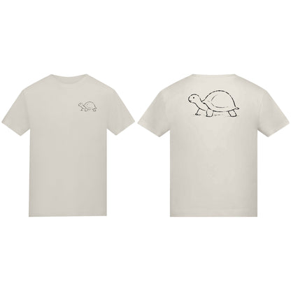 Steady Tortoise Kids' T-shirt - Wild Lines Natural Stone colour variant image