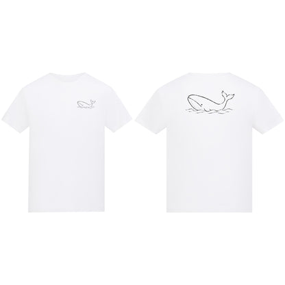 Drifting Whale Kids' T-shirt - Wild Lines Arctic White colour variant image