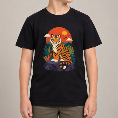 Tiger at Dusk Kids' T-shirt - Felt & Fauna lead image