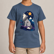 Wolf Beneath the Moon Kids' T-shirt - Felt & Fauna lead image