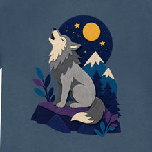Wolf Beneath the Moon Kids' T-shirt - Felt & Fauna gallery image 2