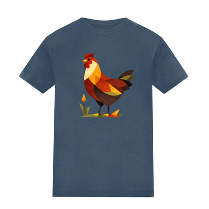 Cockerel at Dawn Kids' T-shirt - Prism Kingdom Airforce Blue colour variant image