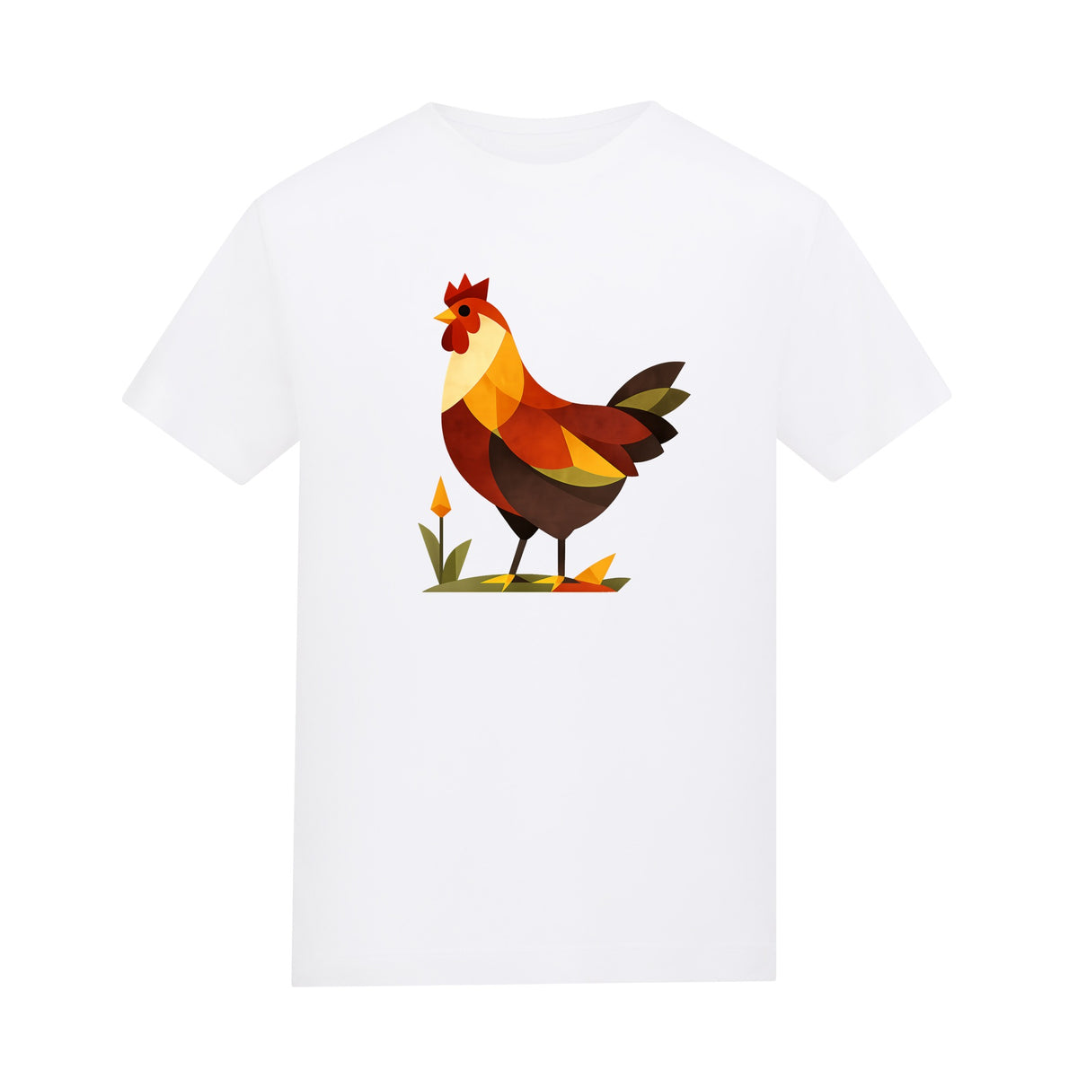 Cockerel at Dawn Kids' T-shirt - Prism Kingdom Arctic White colour variant image