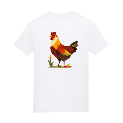 Cockerel at Dawn Kids' T-shirt - Prism Kingdom Arctic White colour variant image