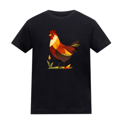 Cockerel at Dawn Kids' T-shirt - Prism Kingdom Deep Black colour variant image