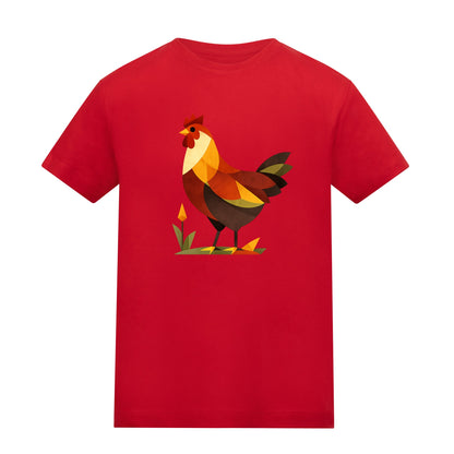 Cockerel at Dawn Kids' T-shirt - Prism Kingdom Fire Red colour variant image