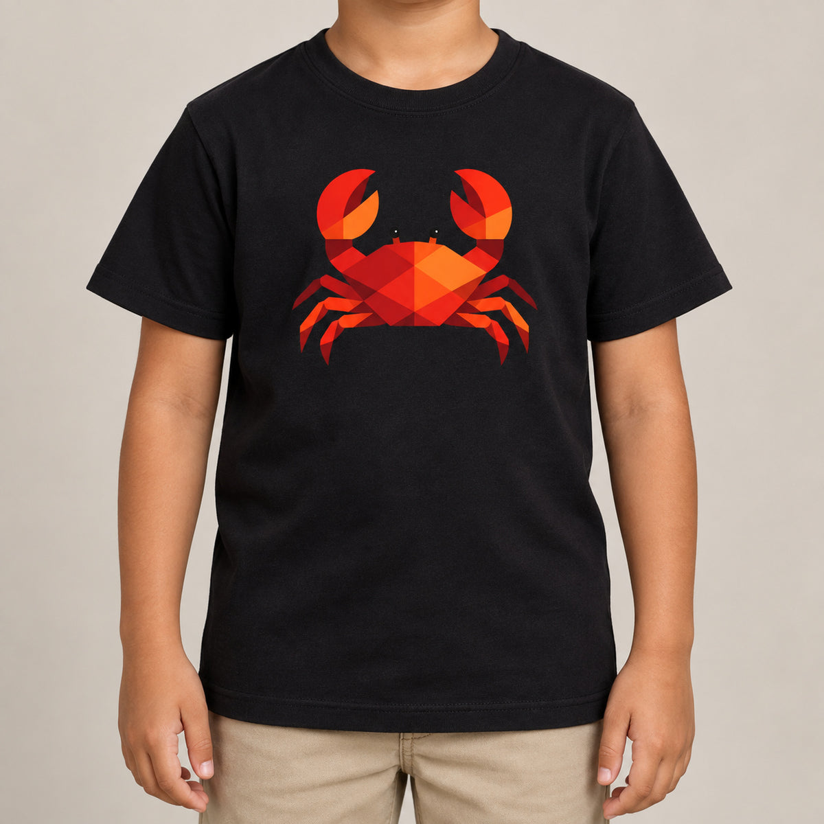 Crab in Crimson Kids' T-shirt - Prism Kingdom lead image