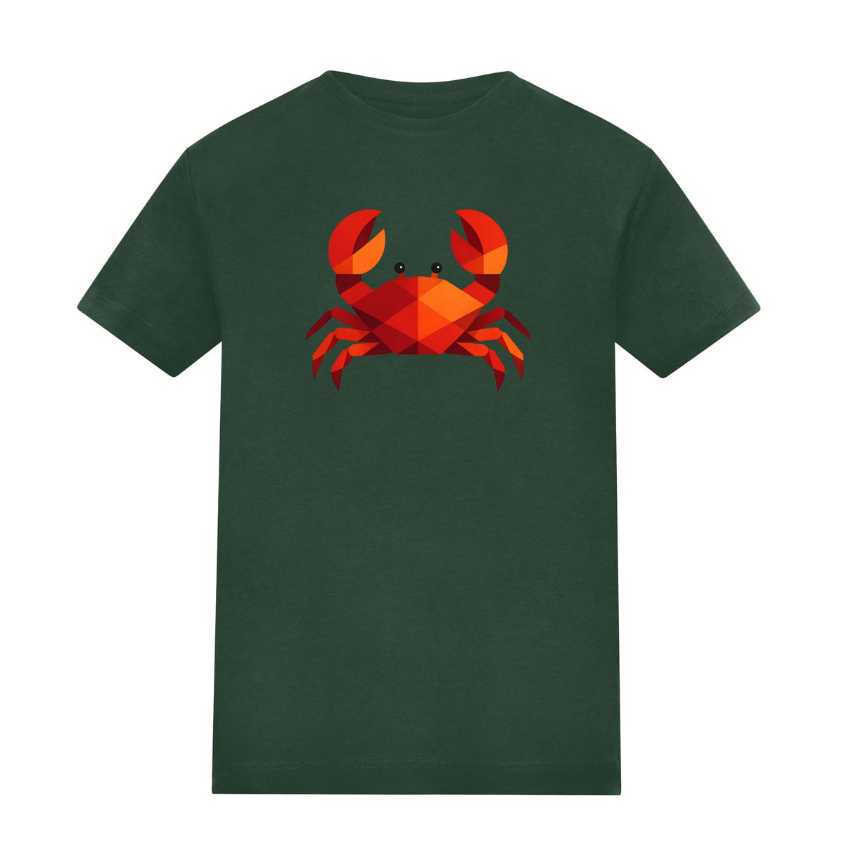 Crab in Crimson Kids' T-shirt - Prism Kingdom Bottle Green colour variant image