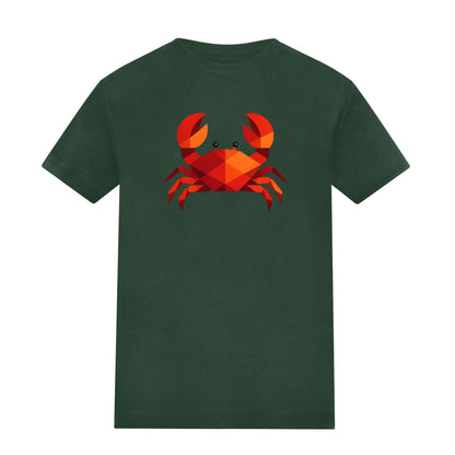 Crab in Crimson Kids' T-shirt - Prism Kingdom Bottle Green colour variant image
