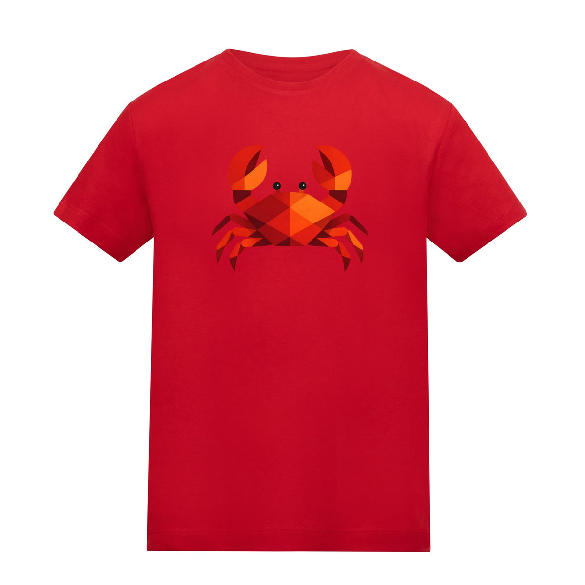 Crab in Crimson Kids' T-shirt - Prism Kingdom Fire Red colour variant image