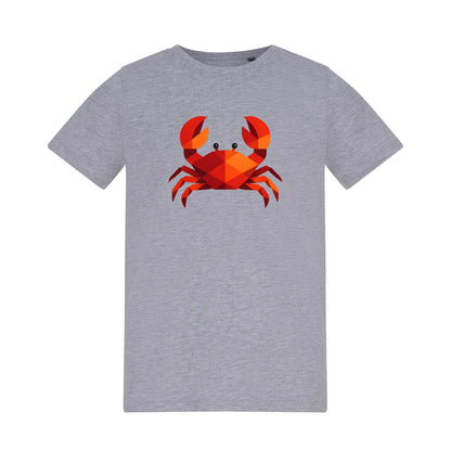 Crab in Crimson Kids' T-shirt - Prism Kingdom Heather Grey colour variant image