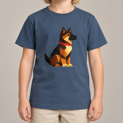 Watchful German Shepherd Kids' T-shirt - Prism Kingdom lead image