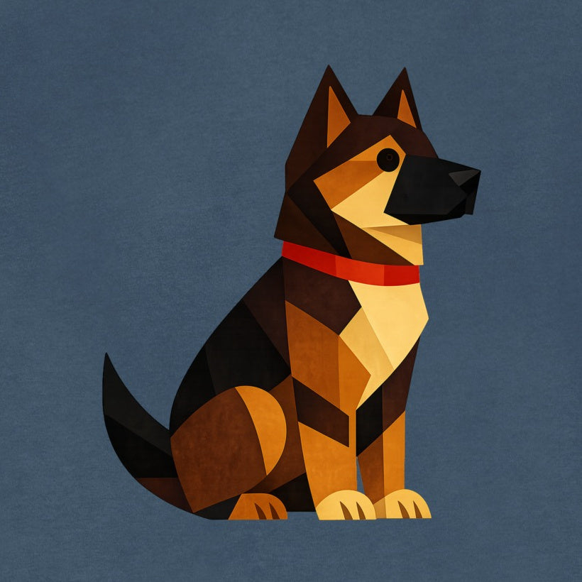 Watchful German Shepherd Kids' T-shirt - Prism Kingdom gallery image 2