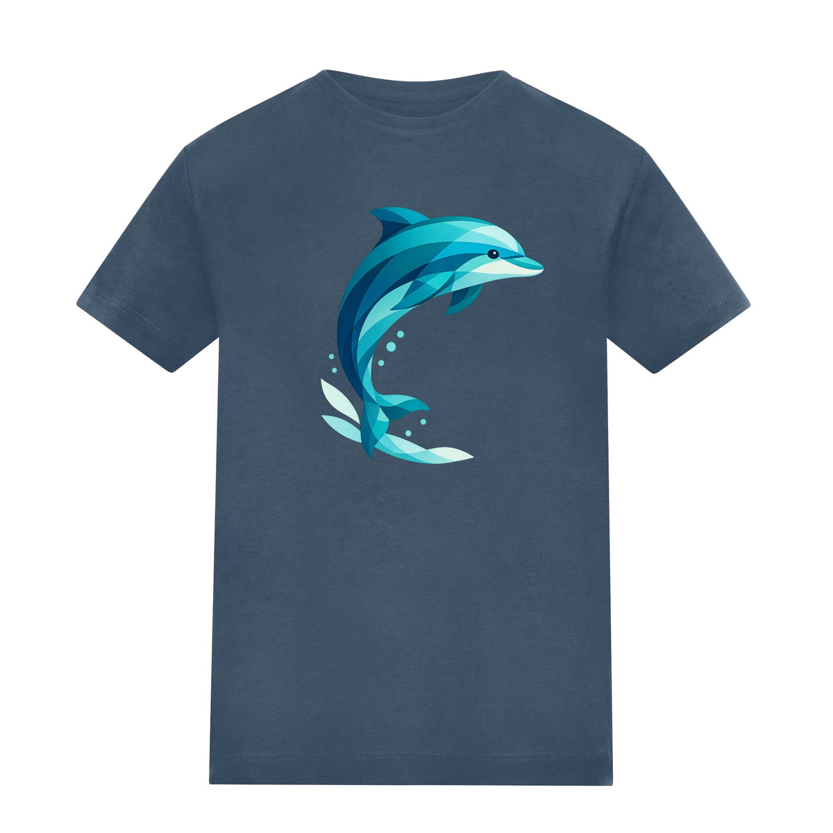 Dolphin in Motion Kids' T-shirt - Prism Kingdom Airforce Blue colour variant image