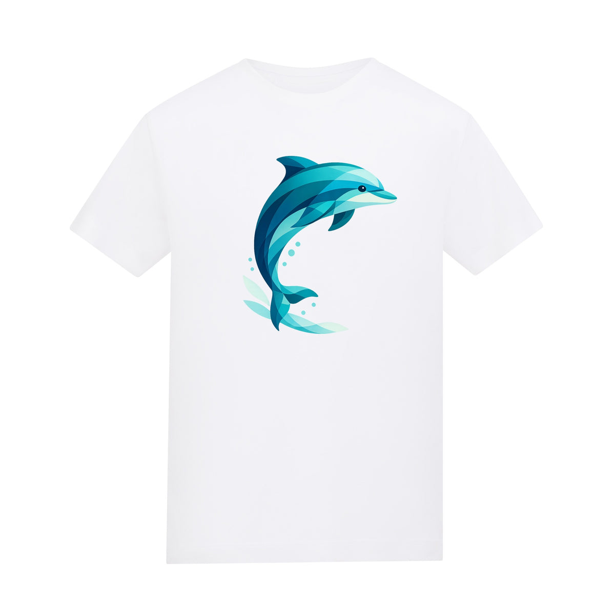 Dolphin in Motion Kids' T-shirt - Prism Kingdom Arctic White colour variant image