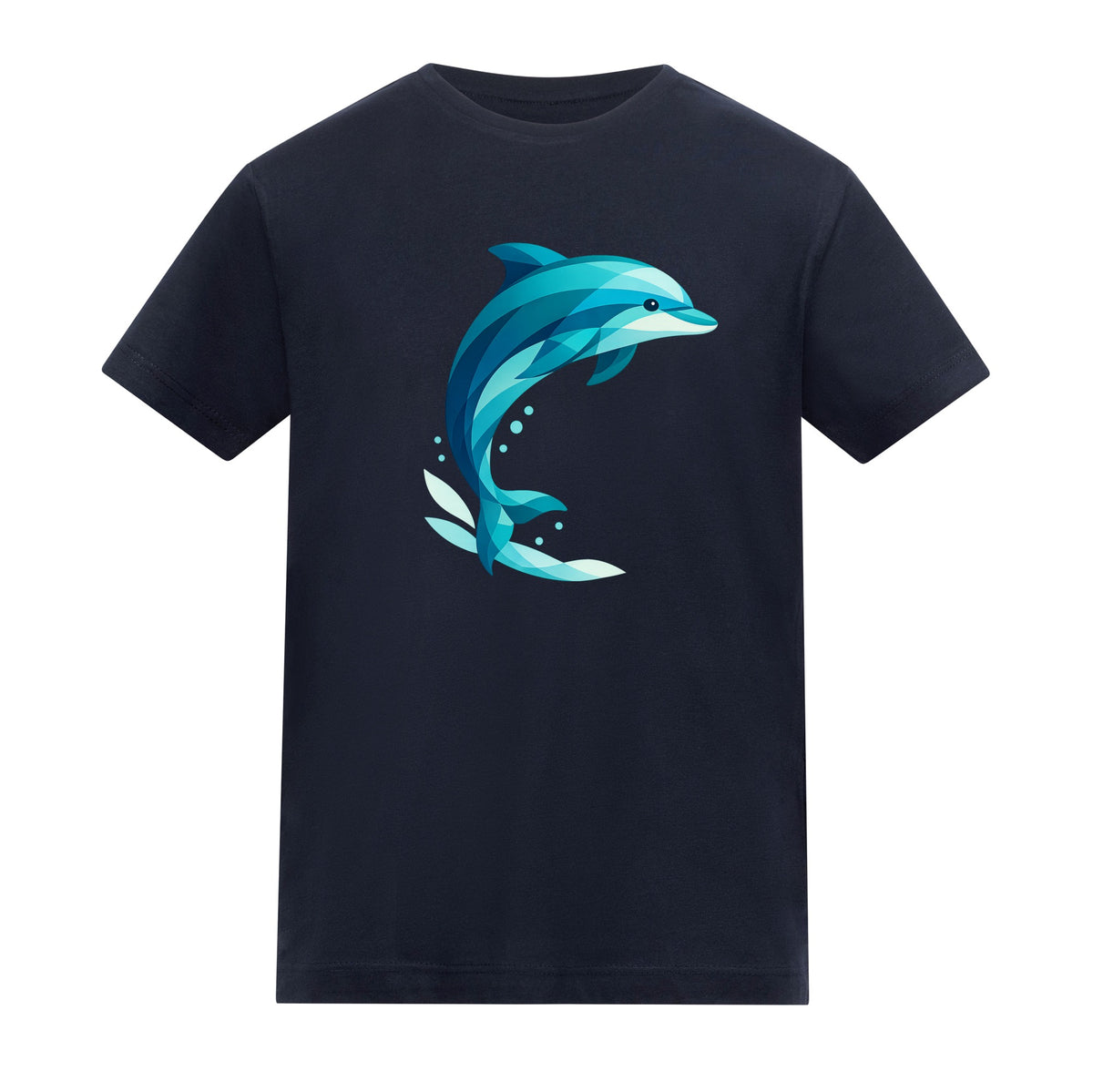 Dolphin in Motion Kids' T-shirt - Prism Kingdom French Navy colour variant image