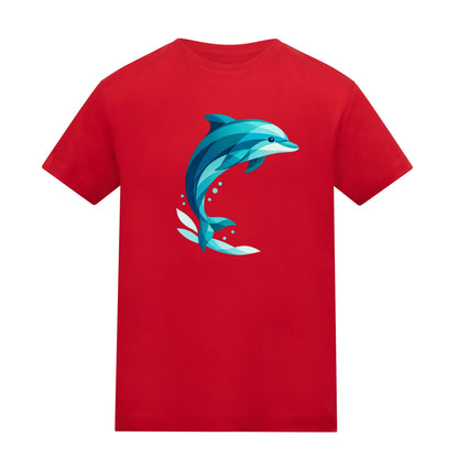 Dolphin in Motion Kids' T-shirt - Prism Kingdom Fire Red colour variant image