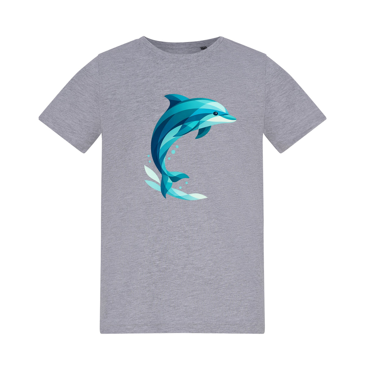 Dolphin in Motion Kids' T-shirt - Prism Kingdom Heather Grey colour variant image