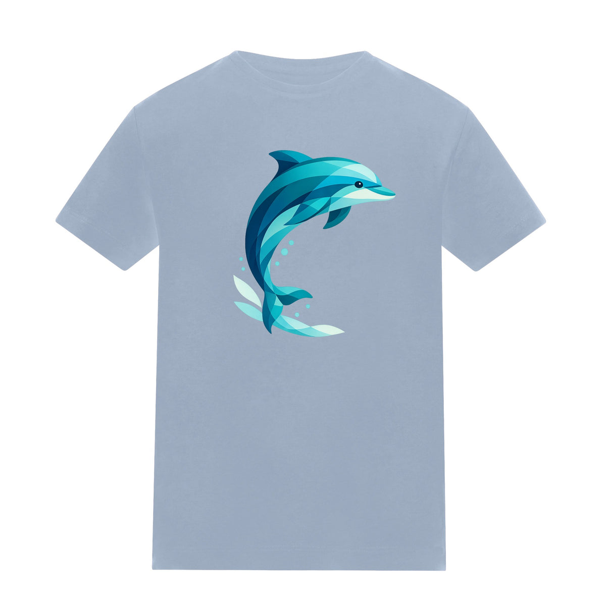Dolphin in Motion Kids' T-shirt - Prism Kingdom Sky Blue colour variant image