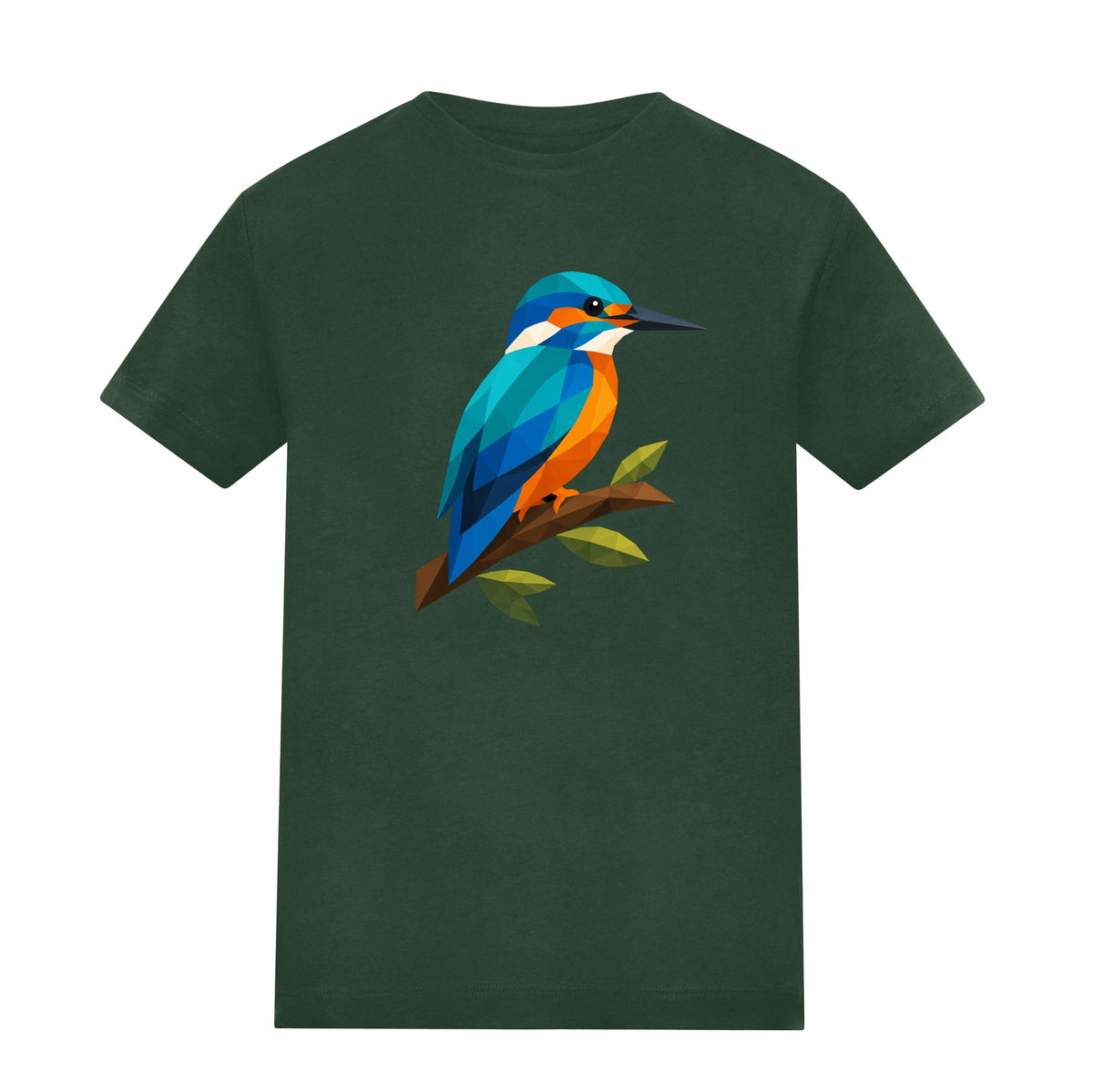 Kingfisher Among Reeds Kids' T-shirt - Prism Kingdom Bottle Green colour variant image
