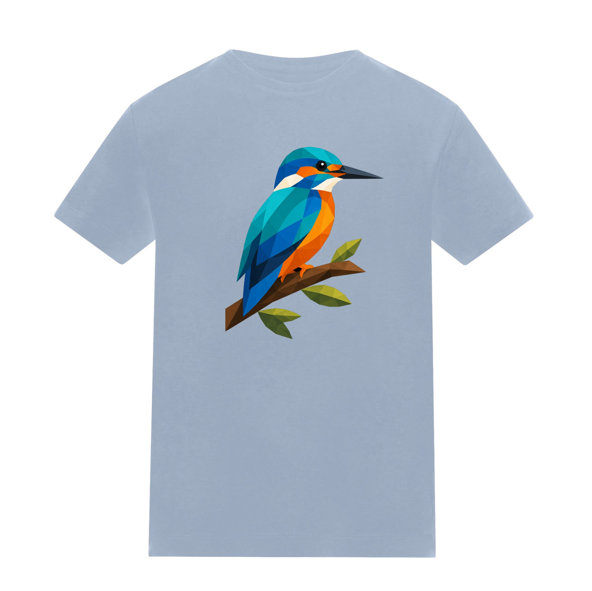 Kingfisher Among Reeds Kids' T-shirt - Prism Kingdom Sky Blue colour variant image
