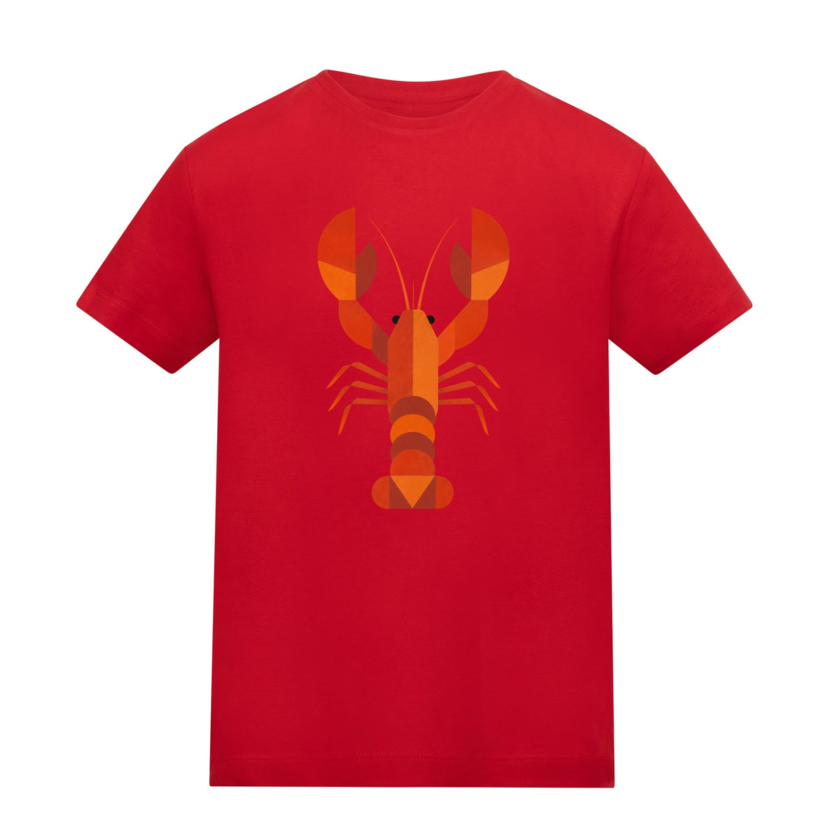 Scarlet Lobster Kids' T-shirt - Prism Kingdom Fire Red colour variant image