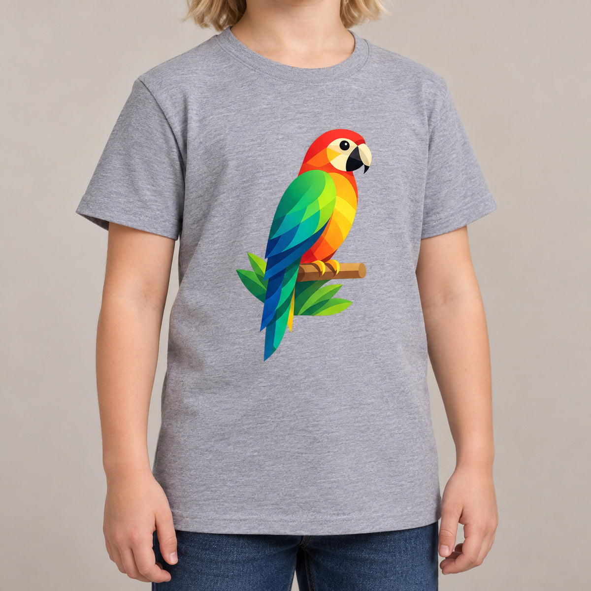 Radiant Macaw Kids' T-shirt - Prism Kingdom lead image